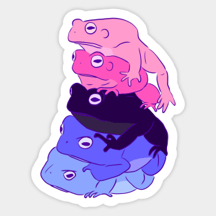 Omnisexual Pride Frog Stack Sticker